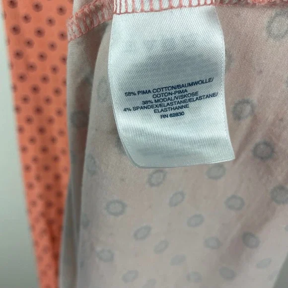 Lands' End Women's Maxi Dress Floral‎ Print Faux Wrap Coral Pink Petite L - Picture 5 of 9